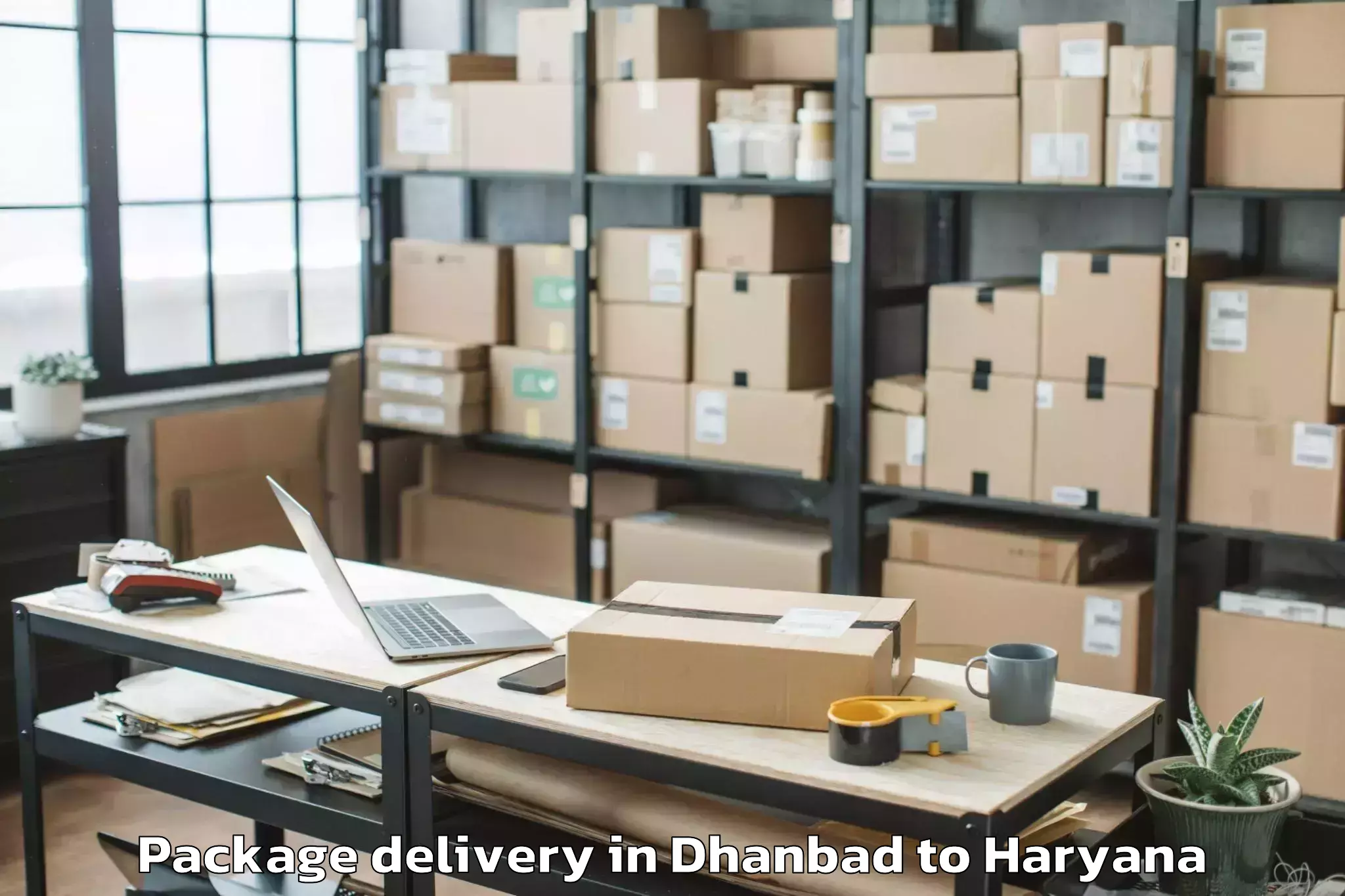 Quality Dhanbad to Srm University Haryana Sonipat Package Delivery